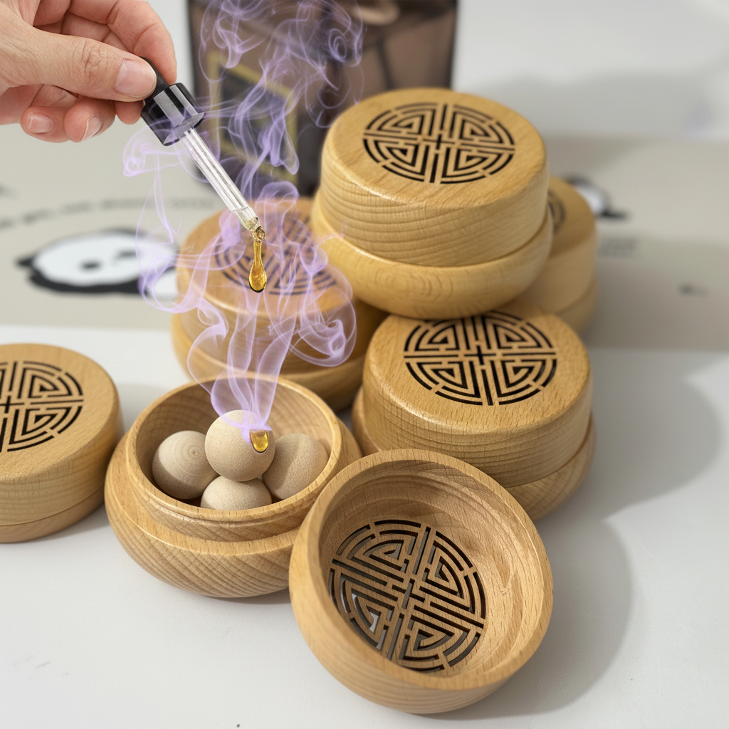 vyloZen: Hand-Carved Essential Oil Orb